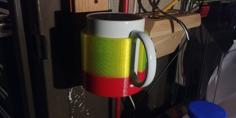 Wall Mount Coffee Cup Holder 3D Printer Model