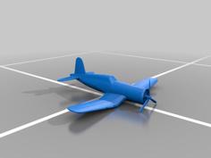 Corsair WW2 Plane 3D Printer Model