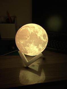 Moon Light With Stand 3D Printer Model