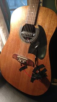 Acoustic Guitar Pickup Cradle 3D Printer Model