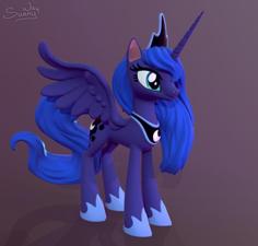 Princess Luna 3D Printer Model