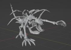 Skullgreymon 3D Printer Model