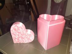 Valentines Heart Tower Container 3D Printer Model