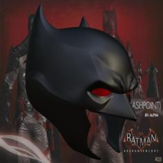 Batman Flashpoint Inspired Mask 3D Printer Model