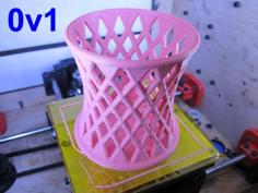 Hyperboloid With Base, Desktop Pen Holder 3D Printer Model