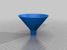 Customizable Resin Filter Funnel 3D Printer Model