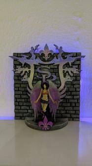 Saints Row Statue With Background 3D Printer Model