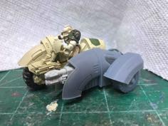 28 Mm Heresy Attack Bike Sidecar – Servitor Variant 3D Printer Model