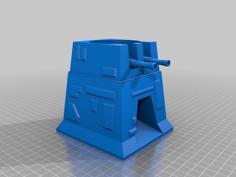 Deathstar Turret Dice Tower V2 3D Printer Model