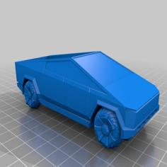 Cyber Truck Planter Succulent Pot 3D Printer Model