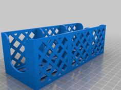 Spice/Tea Caddy Sloted 3D Printer Model