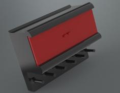 Key Holder With Built In Shelf. 3D Printer Model