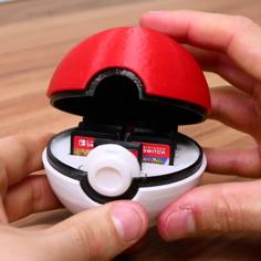 Pokeball Switch Cartridge Holder 3D Printer Model