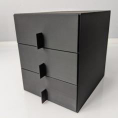 Mini Locker With Drawers 16x13x16cm 3D Printer Model