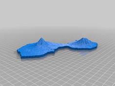 Isla Ometepe, Rivas, Nicaragua 3D Printer Model