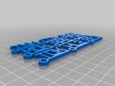 Customizable Batch Keychain Generator 3D Printer Model