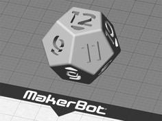 Dice – 12 Sided (Replaces Two Regular Dice… Plus Adds Outcomes!) 3D Printer Model