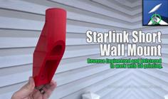 Starlink Short Wall Mount For Outdoor Fascia Mounting 3D Printer Model