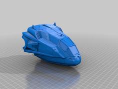 Sliced High Detail Halo 3 Pelican (Original By Basbr123) 3D Printer Model