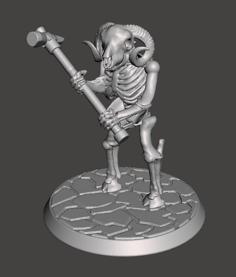 Skeleton Beastman Warriors – Melee Ram Ragers 3D Printer Model