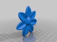 Flower Earrings 3D Printer Model