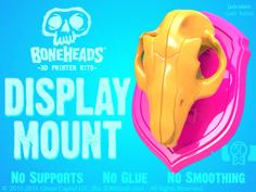 Boneheads: Display Mount – PROMO – Via 3DKitbash.com 3D Printer Model