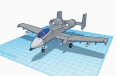 A10 Warthog Plane 3D Printer Model