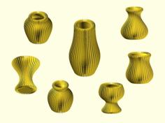 Customizable Bezier Vase 3D Printer Model