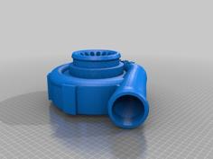 Turbocharger Compressor Housing 3D Printer Model