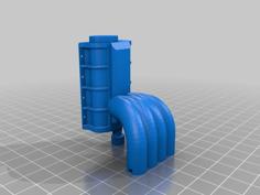 Top Fuel Supercharger/ Blower 3D Printer Model