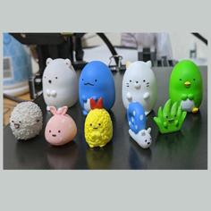 Sumikko Gurashi Set (12 Pieces) 3D Printer Model