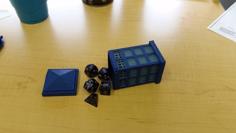 Tardis Dice Holder 3D Printer Model