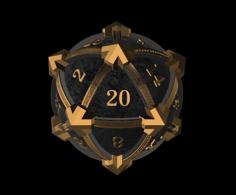 D20 Dice 3D Printer Model