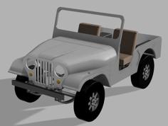 Jeep CJ 5 Body / Karosserie 1/10 For SCX10 Chassis 3D Printer Model