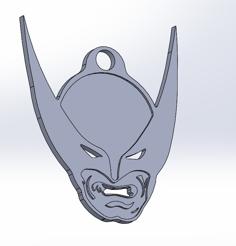 Wolverine Keychain 3D Printer Model