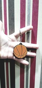 Basketball Keychain 3D Printer Model