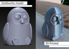 Cute Owl (hoot Hoot) 3D Printer Model