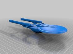 Star Trek Excelsior Prototype 1:2000 3D Printer Model