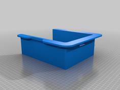 Under Desk Storage Shelf (No Drawer) 3D Printer Model