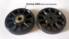 Cart Wheel (70mm/2,75″ Diameter) 3D Printer Model