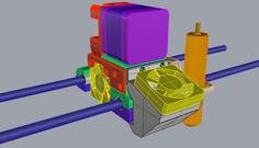 J Head MK8 Carriage For Da Vinci 3D Printer Model