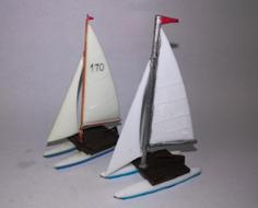 N-Scale Catamaran 3D Printer Model