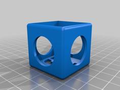 Puzzle 3: Coffin Cube Puzzle 3x3x3 (1 Solution, Hard) With Box 3D Printer Model