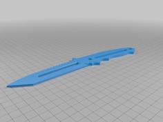 AIRSOFT/PAINTBALL/COSPLAY KNIFE #2 3D Printer Model