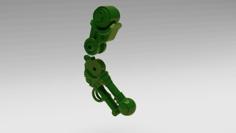 Poseable Lower Leg, Armor-bearer Remix 3D Printer Model