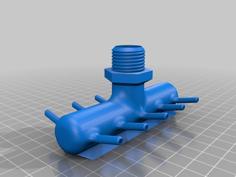 Aquaponics – 10 Hose Splitter 3D Printer Model