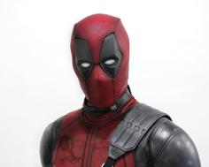 Deadpool Faceshell Half/more Holes 3D Printer Model