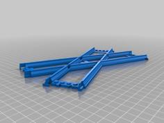 Lego Train Compatible Cross Track 3D Printer Model