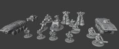 6mm Generic Sci Fi Infantry 3D Printer Model