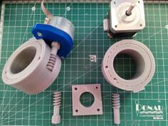 Antenna Rotator With Worm Gear And Integrated BB Ball Bearings 3D Printer Model